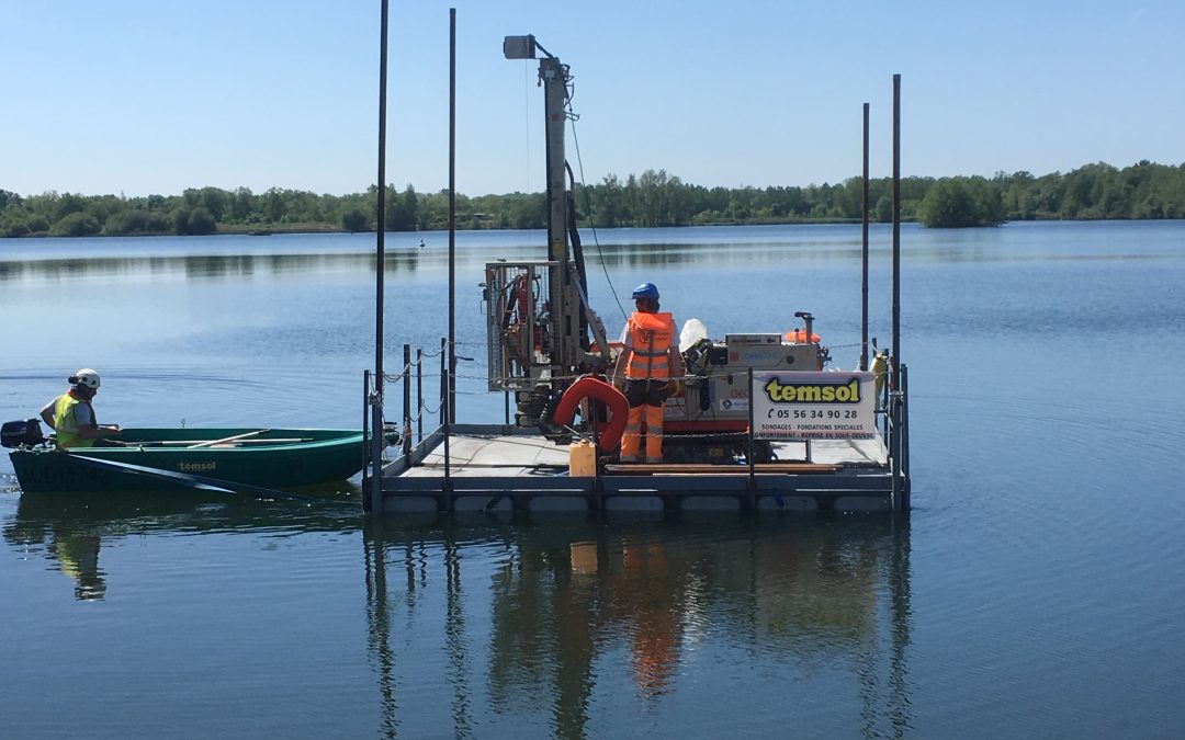 Sondages de reconnaissance géothermique sur Barge à Blanquefort