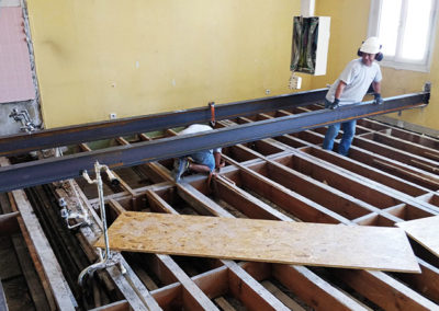 Un plancher en bois renforcé par Temsol