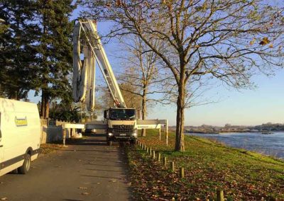 Des travaux de reprise en sous oeuvre, en bord de Loire (45)