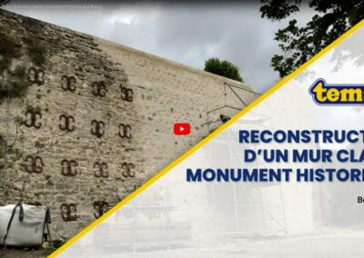 VIDÉO : Reconstruction d’un mur en pierre classé à Bazas