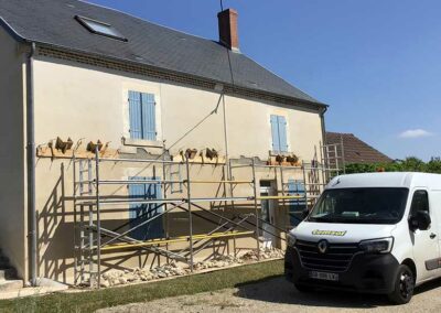 Renforcement structurel sur une maison fissurée à Saint Palais (18)